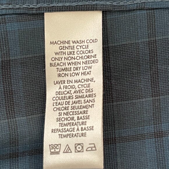 Calvin Klein Long Sleeve Button Down Slim Fit Cotton Shirt Blue La… - Picture 5 of 5